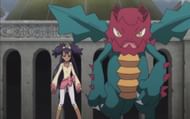 Druddigon has been used by Iris, the champion of the Unova League (Image via The Pokemon Company)